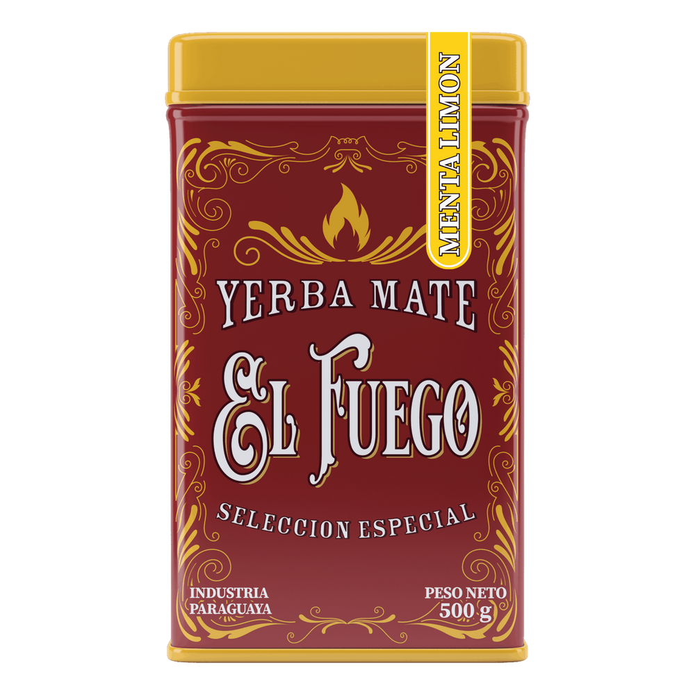 Yerbera Puszka Z El Fuego Menta Limon Kg Yerba Mate Sklep