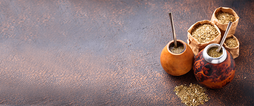 Yerba mate cups made of calabash