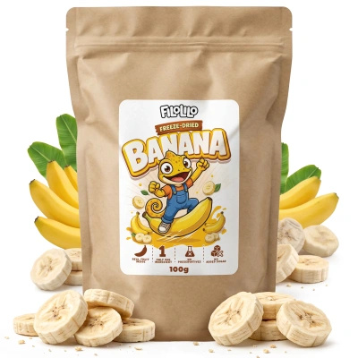 FiloLilo – Banan liofilizowany (plastry) 100 g