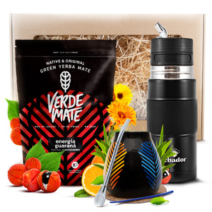 Zestaw Prezentowy Yerba Mate Verde Mate 400g 0,4kg + Yerbomos X