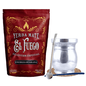 Zestaw Yerba Mate El Fuego Energia 500g Palo Santo