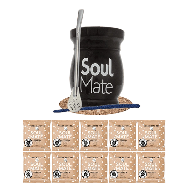 Zestaw Yerba Soul Mate 500g 10x50g Tykwa Bombilla