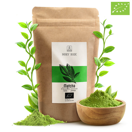 Zestaw Matcha BIO 100g + Chasen i Chashaku