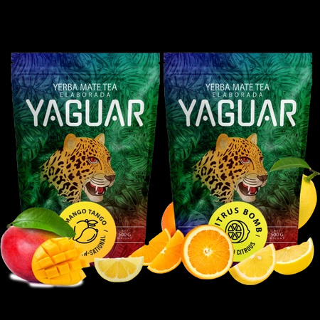 Yerba Mate Yaguar owocowe Citrus Mango 2x500g 1kg