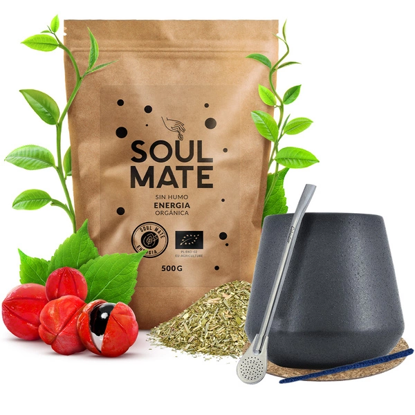 ZESTAW STARTOWY DO YERBA MATE BOMBILLA MATERO 500g