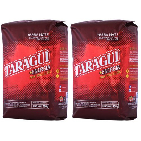 Zestaw Yerba Mate 2x TARAGUI Energia 500g 0,5kg