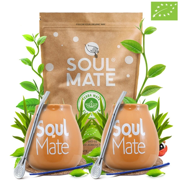 Zestaw Startowy dla dwojga Yerba Mate Soul Mate Organica 500g