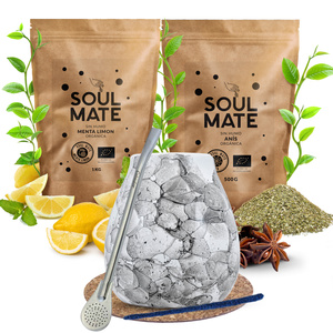 Zestaw Yerba Mate Soul Mate Organica 2x500g 1kg Tykwa + Bombilla