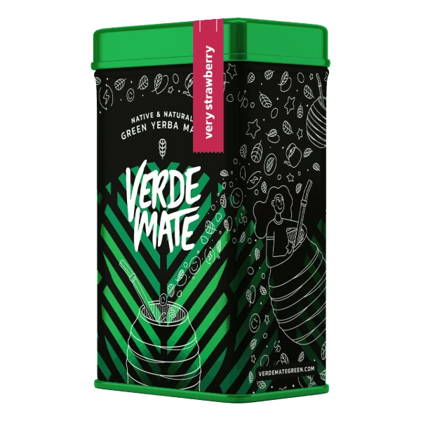 Yerbera – Puszka z Verde Mate Green Very Strawberry 0,5kg