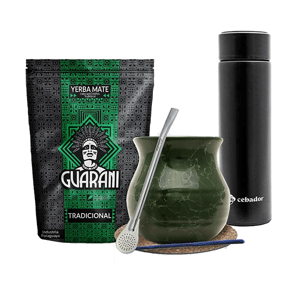 Zestaw Yerba Guarani Elaborada 500g Tykwa Termos