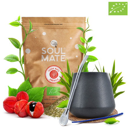 ZESTAW STARTOWY DO YERBA MATE BOMBILLA MATERO 500g