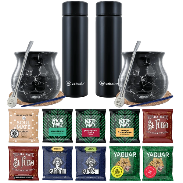 Zestaw Yerba Mate Termos bombilla dla dwojga 500g