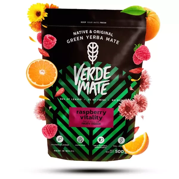 Verde Mate Green Raspberry Vitality 0,5 kg