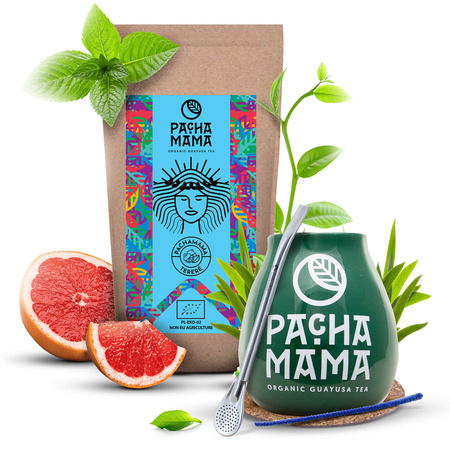 Zestaw Guayusa Pachamama Terere 100g akcesoria