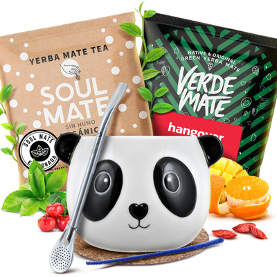 Zestaw yerba mate 2x50g Tykwa + Bombilla