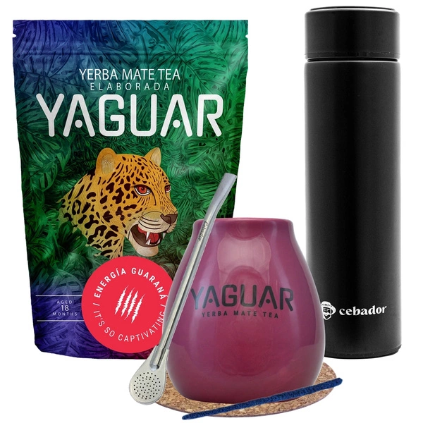 Zestaw Yerba Mate Yaguar Energia Guarana Termos