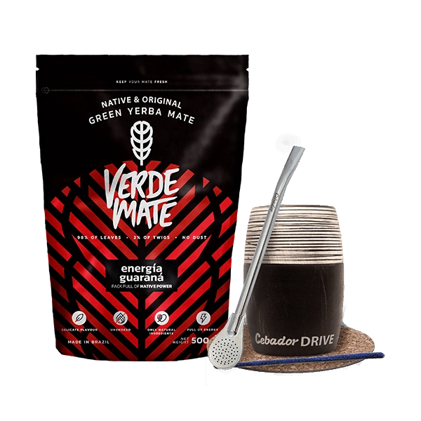 Zestaw Yerba  Verde Mate 500g 0,5kg Tykwa Drive